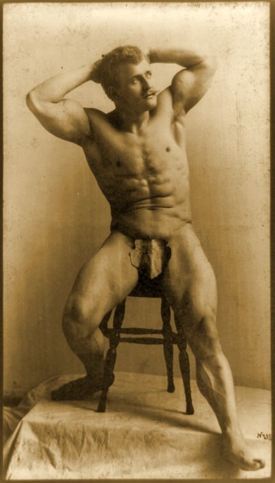 Eugen Sandow, in Classical Ancient Greco-Roman Pose, c.1893 by Napoleon Sarony